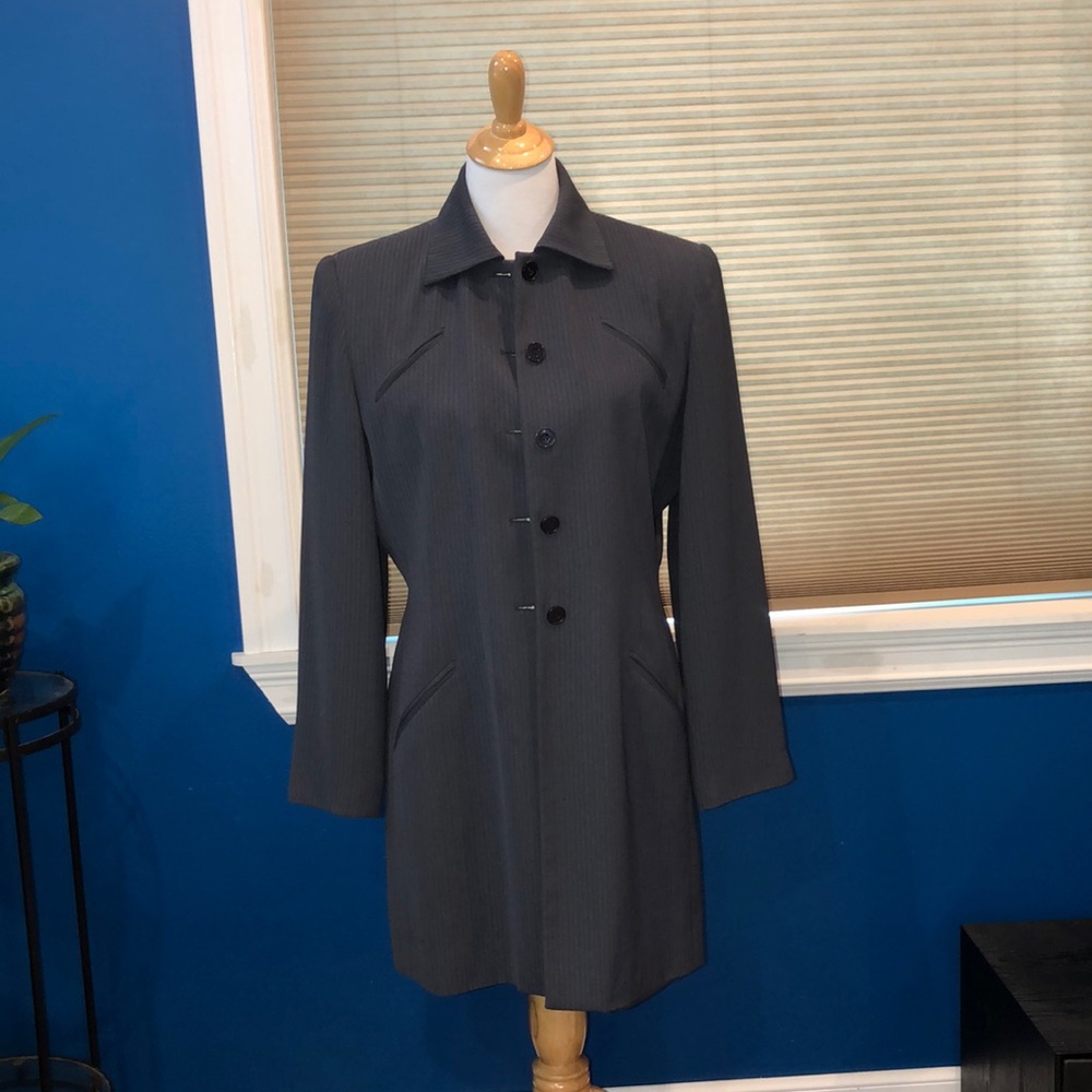 Larry Levine Pinstriped Jacket